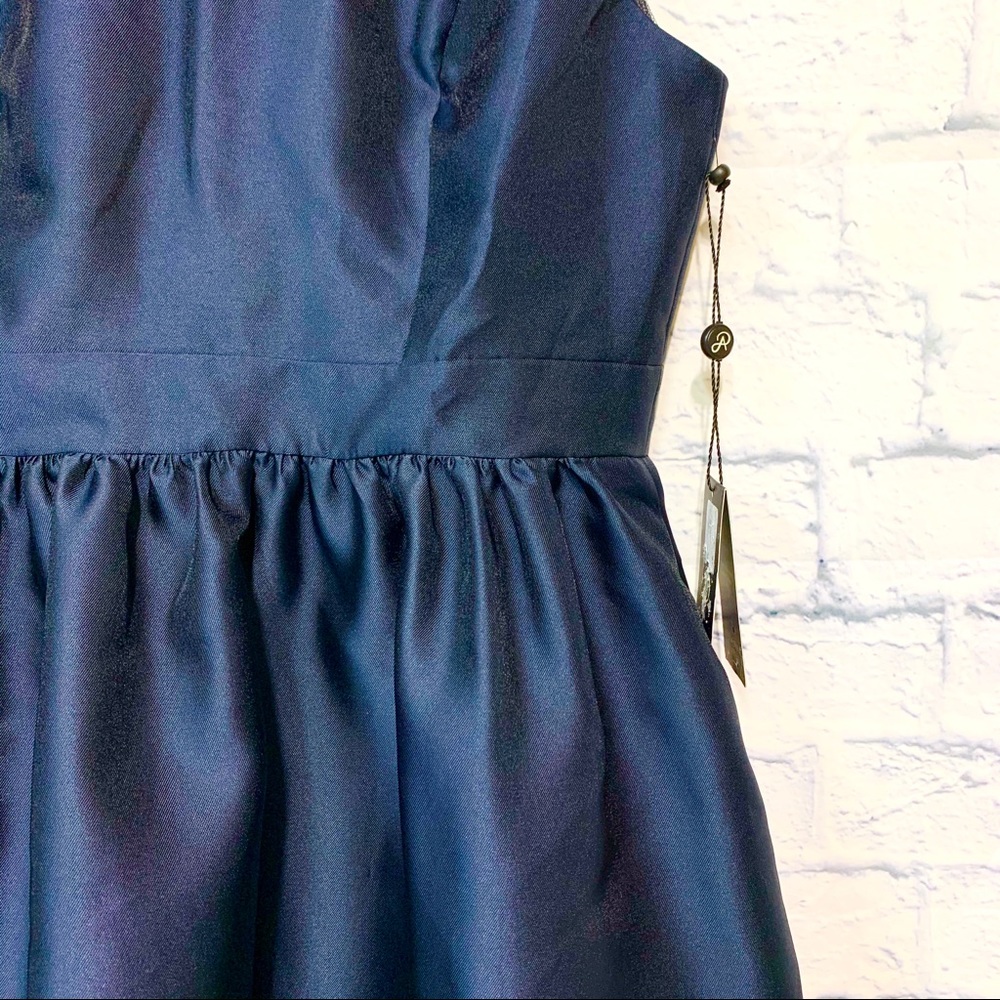 NWT Adrianna Papell Illusion Mikado Dress - Picture 3 of 8